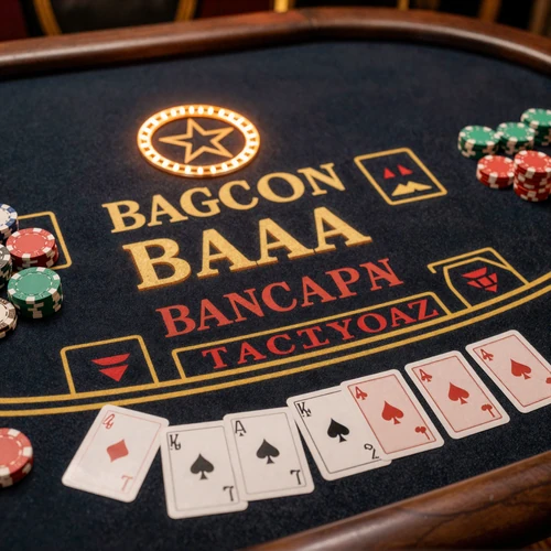 Baccarat Pro Tischspiel mit klassischem Layout und goldenen Details