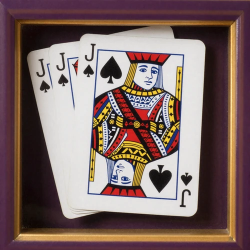 Jacks or Better Video Poker mit k&ouml;niglichem Blatt und goldenem Rahmen