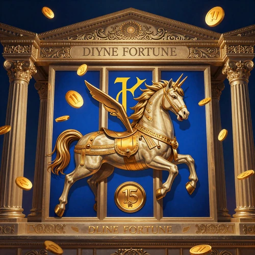 Divine Fortune progressiver Jackpot-Slot mit griechischer Mythologie und Pegasus